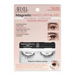 Ardell Magnetic Naked Liner & Lash Kit 420 – Black, Reusable, 4 Pack NWT